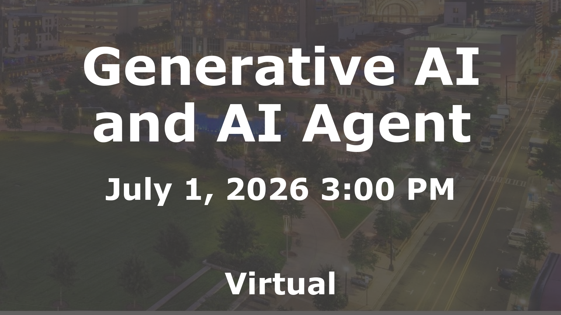 Generative AI and AI Agent event image